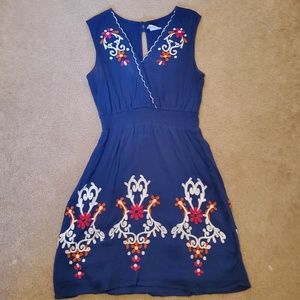 Anthopologie Lilla embroidered dress